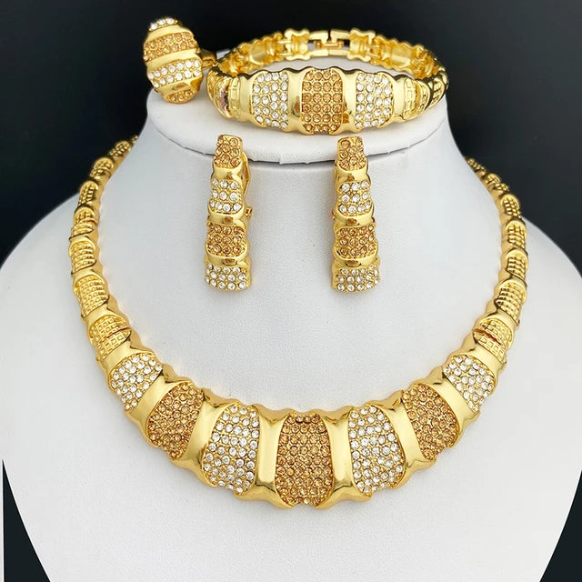 18K Gold Plated Necklace Set