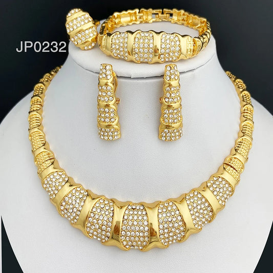 18K Gold Plated Necklace Set