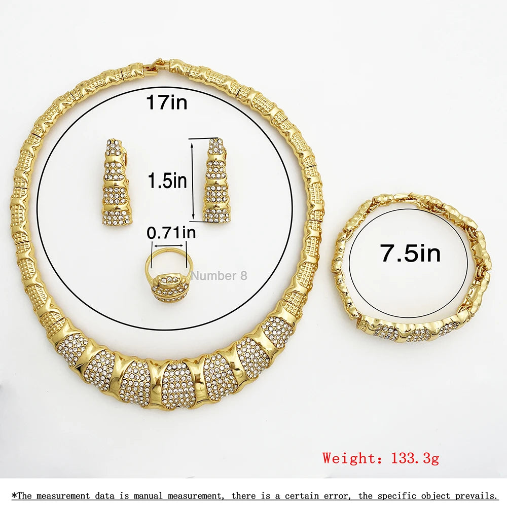 18K Gold Plated Necklace Set