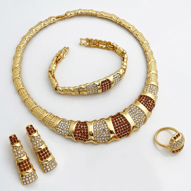 18K Gold Plated Necklace Set