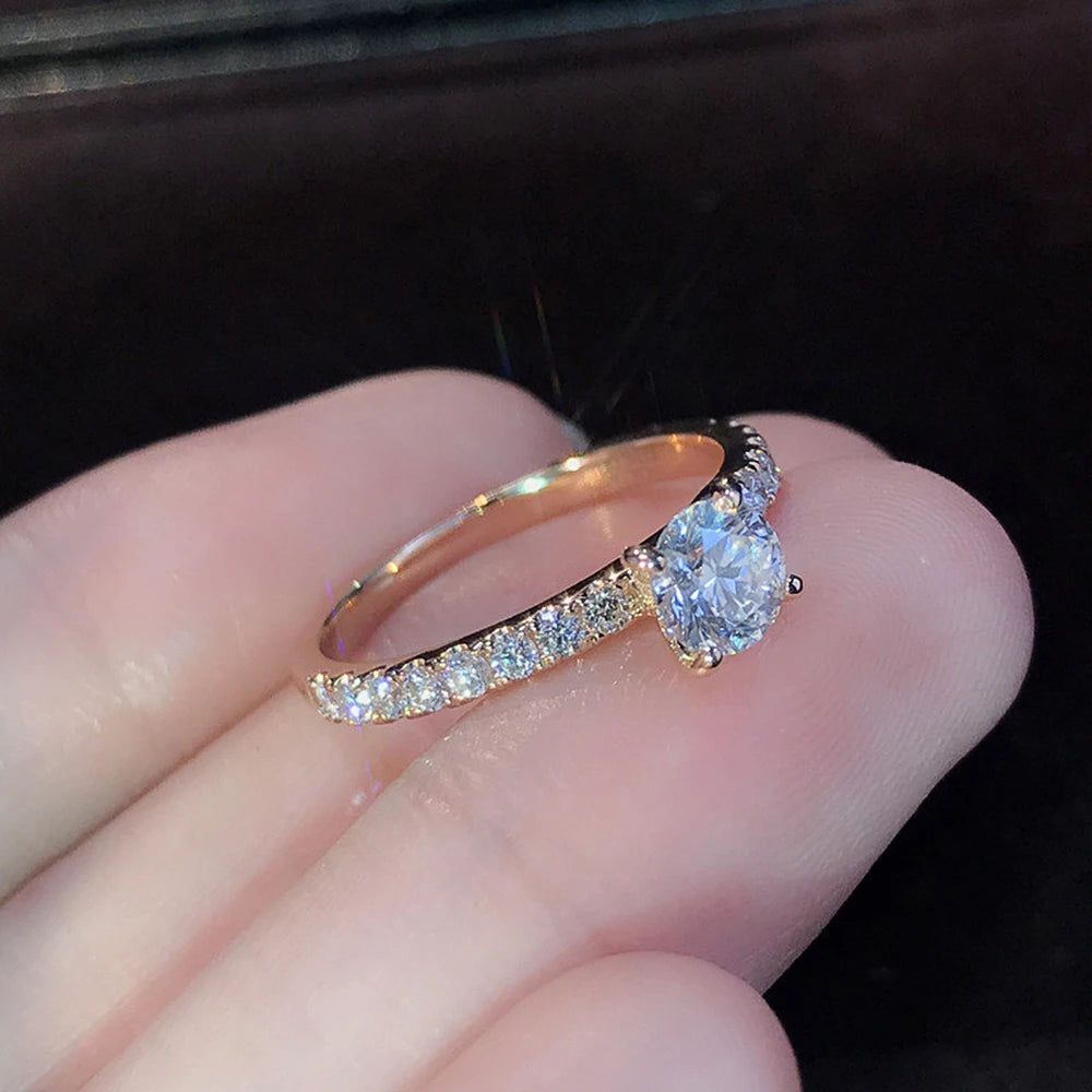 Round Engagement Ring