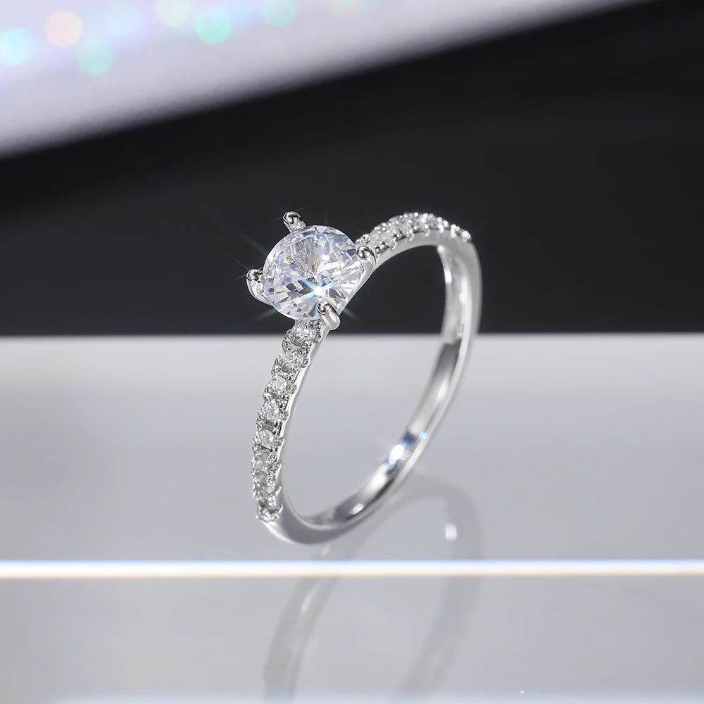 Round Engagement Ring