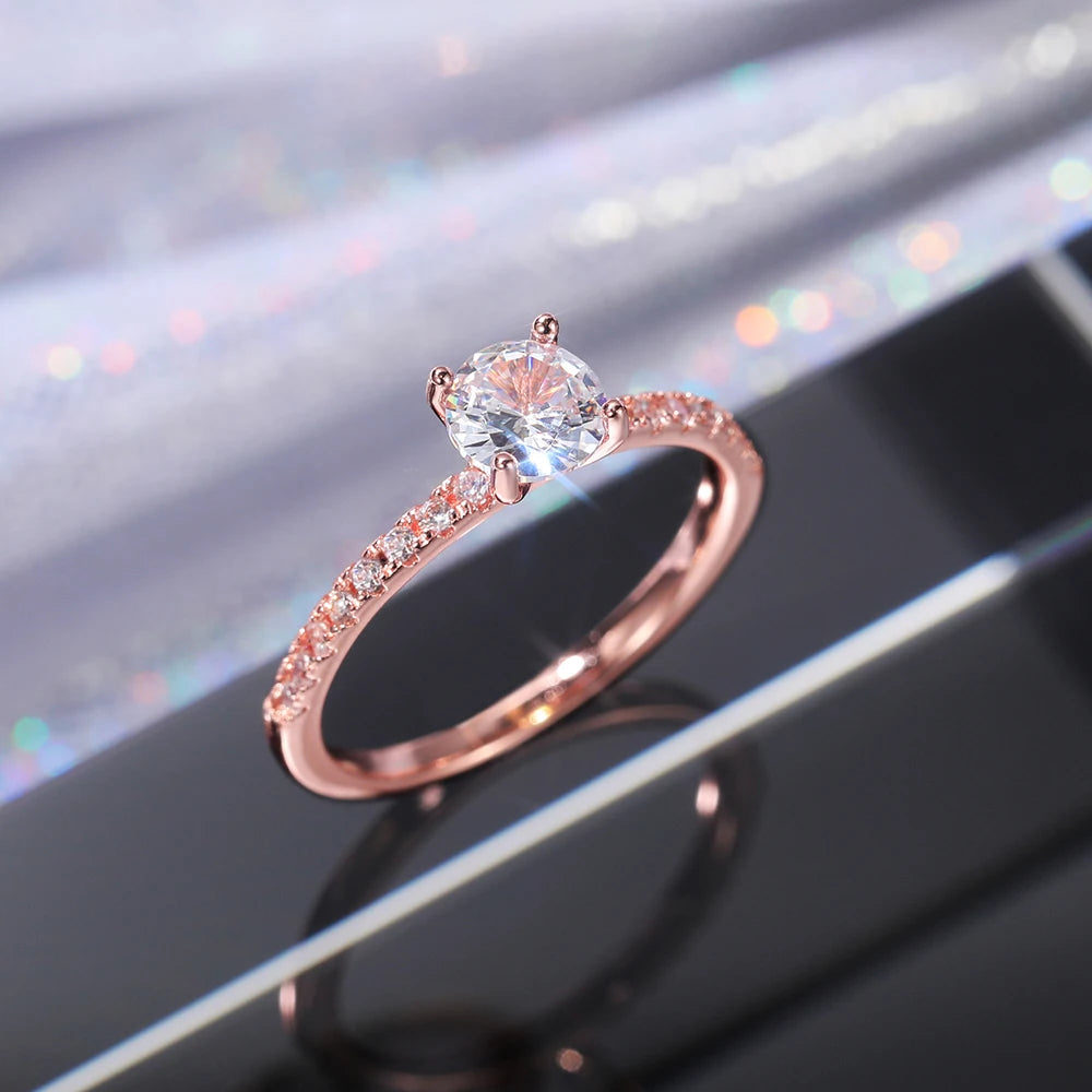 Round Engagement Ring