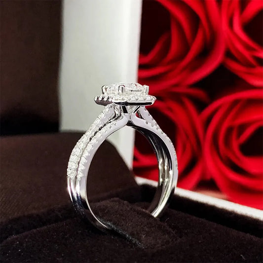 Hand picked 3 Band Engagement Ring