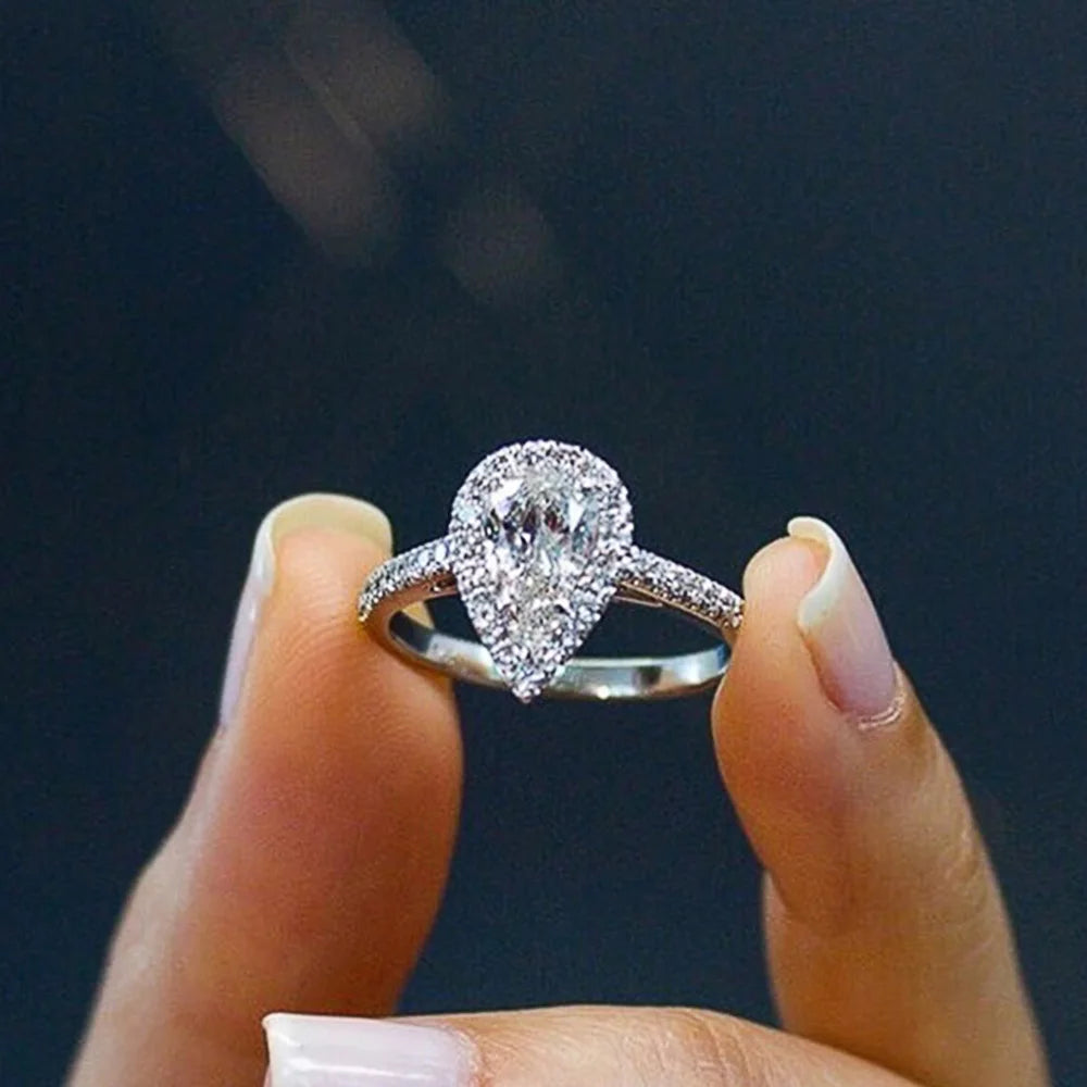 Luxury Pear Engagement Ring