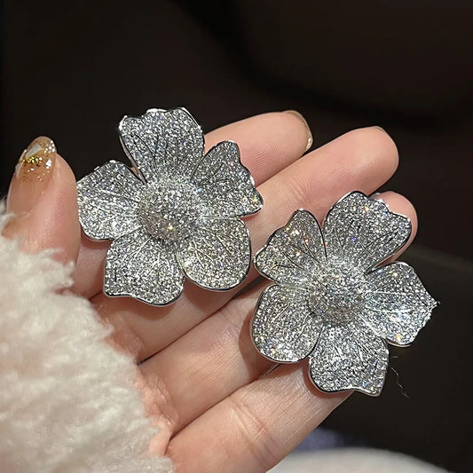 Big Flower  Earrings