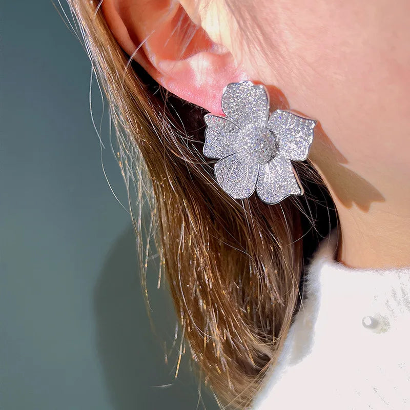 Big Flower  Earrings