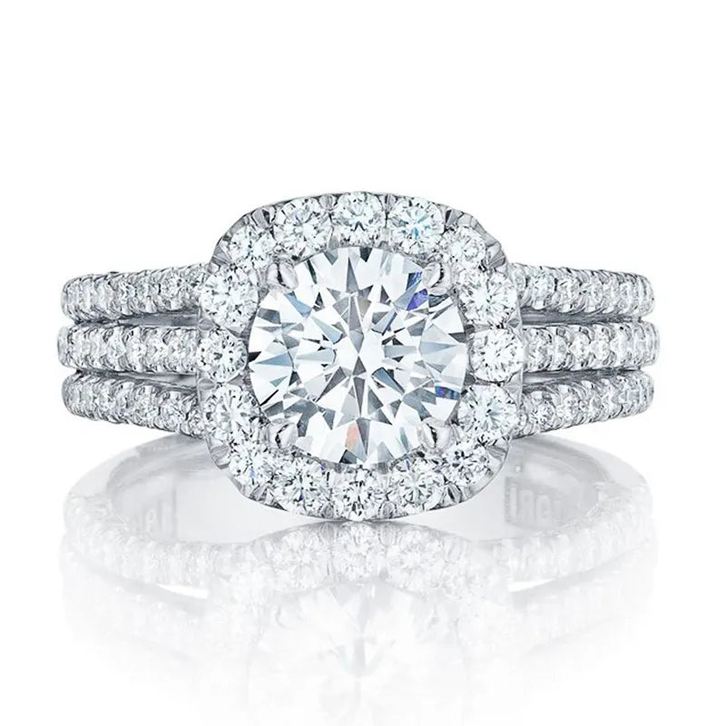 Trendy Women Rings with Brilliant Cubic Zirconia - Luxury Engagement, Wedding, and Party Jewelry