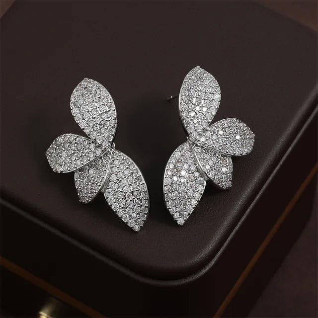 Shiny Leaf Earrings