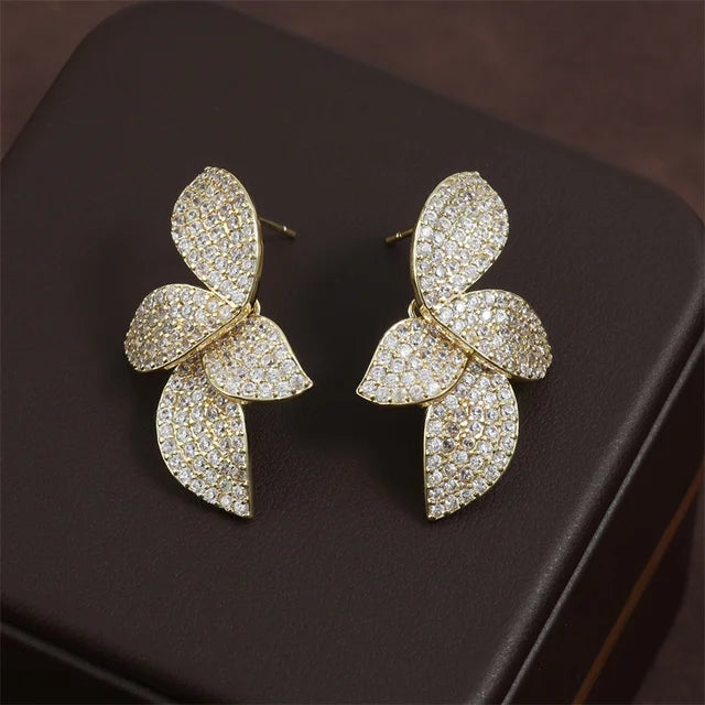 Shiny Leaf Earrings