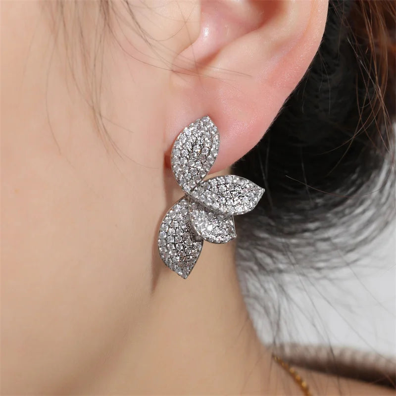 Shiny Leaf Earrings