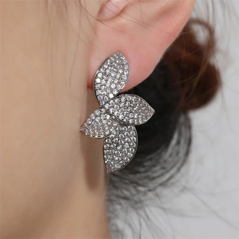 Shiny Leaf Earrings